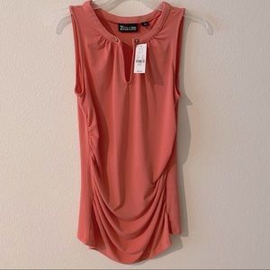 NWT New York & Co coral color top